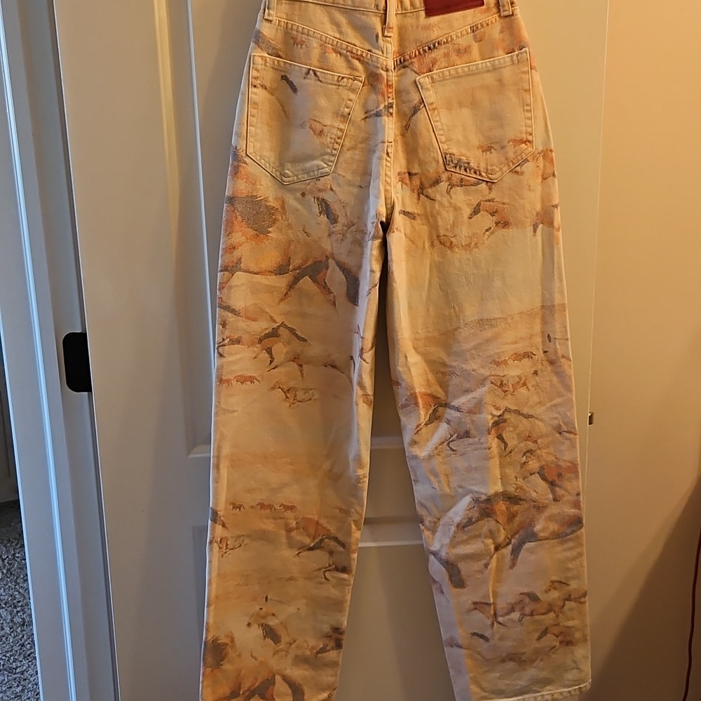 BDG Running Horses Print High-Rise Baggy Jeans, 24, Desert, Western, Cowgirl - Picture 5 of 11